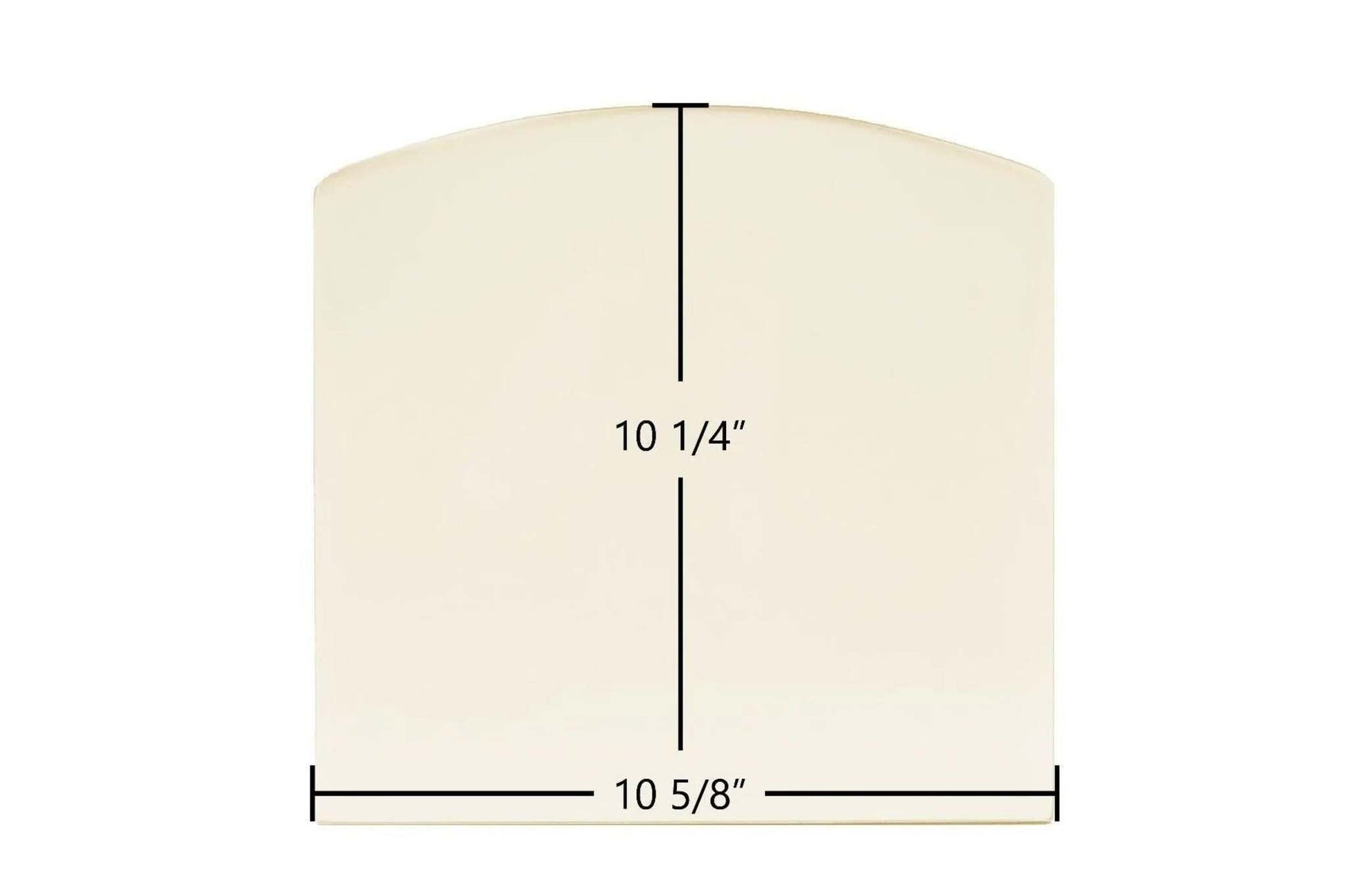 Ceramic Replacement Glass for Harman Invincible Ceramic Glass Panel (10 5/8" x 10 1/4") - 10 5/8" x 10 1/4" Archtop