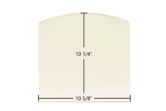 Ceramic Replacement Glass for Harman Invincible Ceramic Glass Panel (10 5/8" x 10 1/4") - 10 5/8" x 10 1/4" Archtop