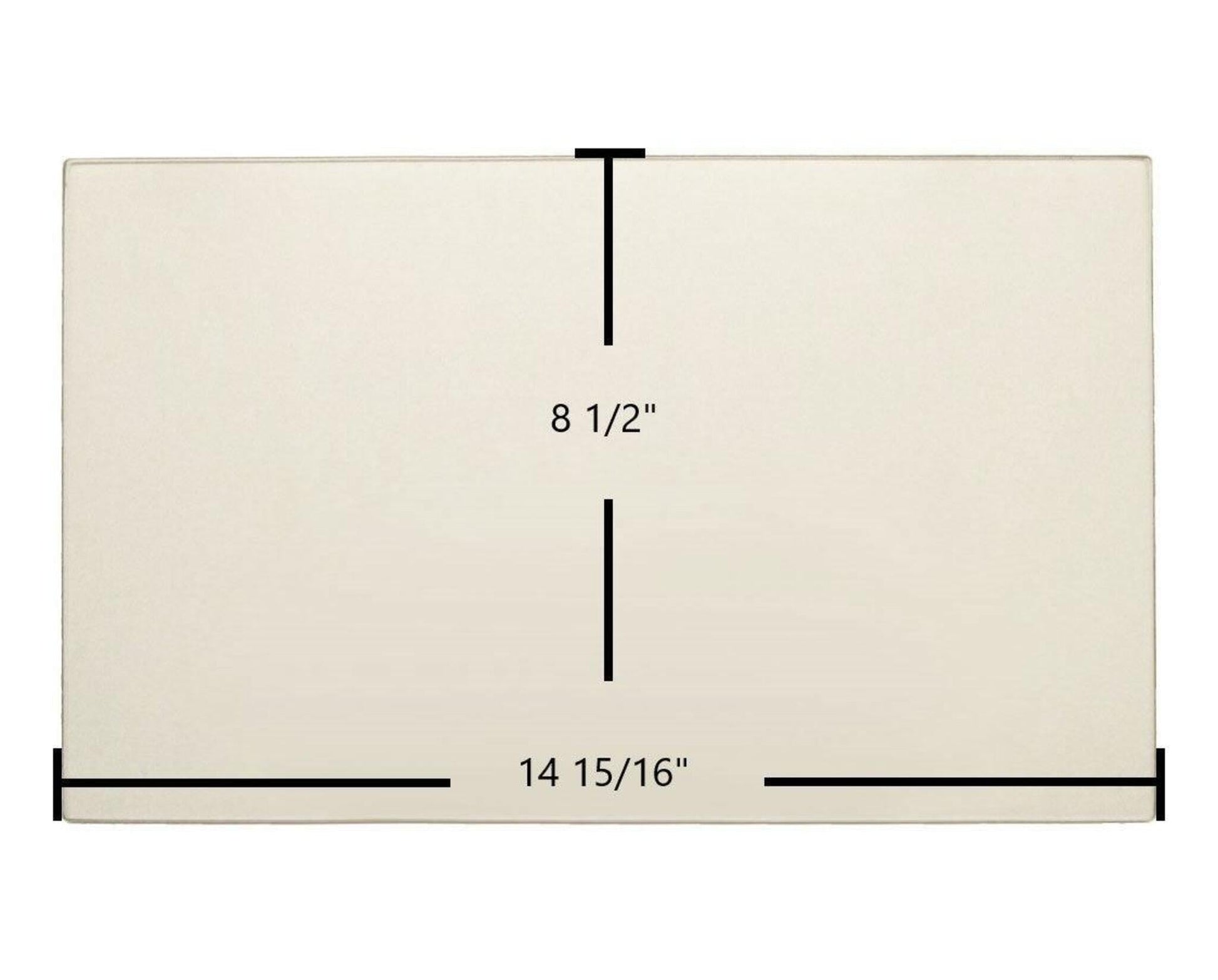 Ceramic Replacement Glass for Harman Magnum Stoker, Magnifier Elite, Mark II, Mark III Ceramic Glass Panel (14 15/16" x 8 1/2") - 14 15/16" x 8 1/2"