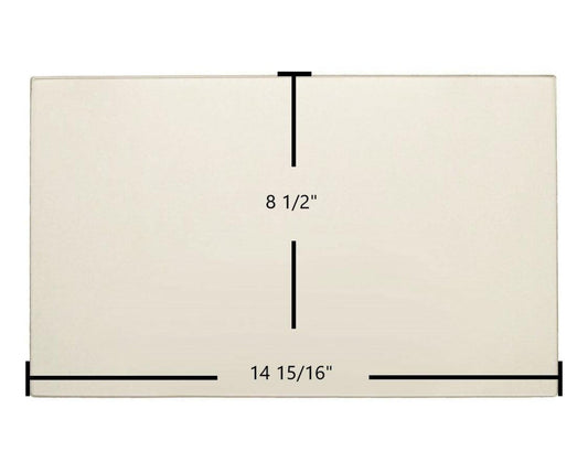 Ceramic Replacement Glass for Harman Magnum Stoker, Magnifier Elite, Mark II, Mark III Ceramic Glass Panel (14 15/16" x 8 1/2") - 14 15/16" x 8 1/2"