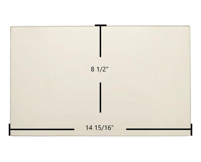 Ceramic Replacement Glass for Harman Magnum Stoker, Magnifier Elite, Mark II, Mark III Ceramic Glass Panel (14 15/16" x 8 1/2") - 14 15/16" x 8 1/2"