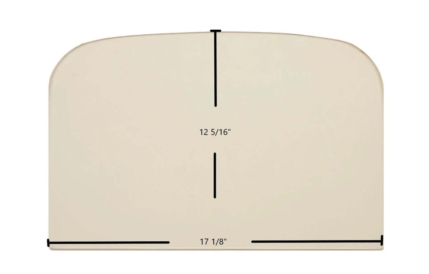 Ceramic Replacement Glass for Harman Oakwood Ceramic Glass Panel (17 1/8" x 12 5/16") - 17 1/8" x 12 5/16" Archtop