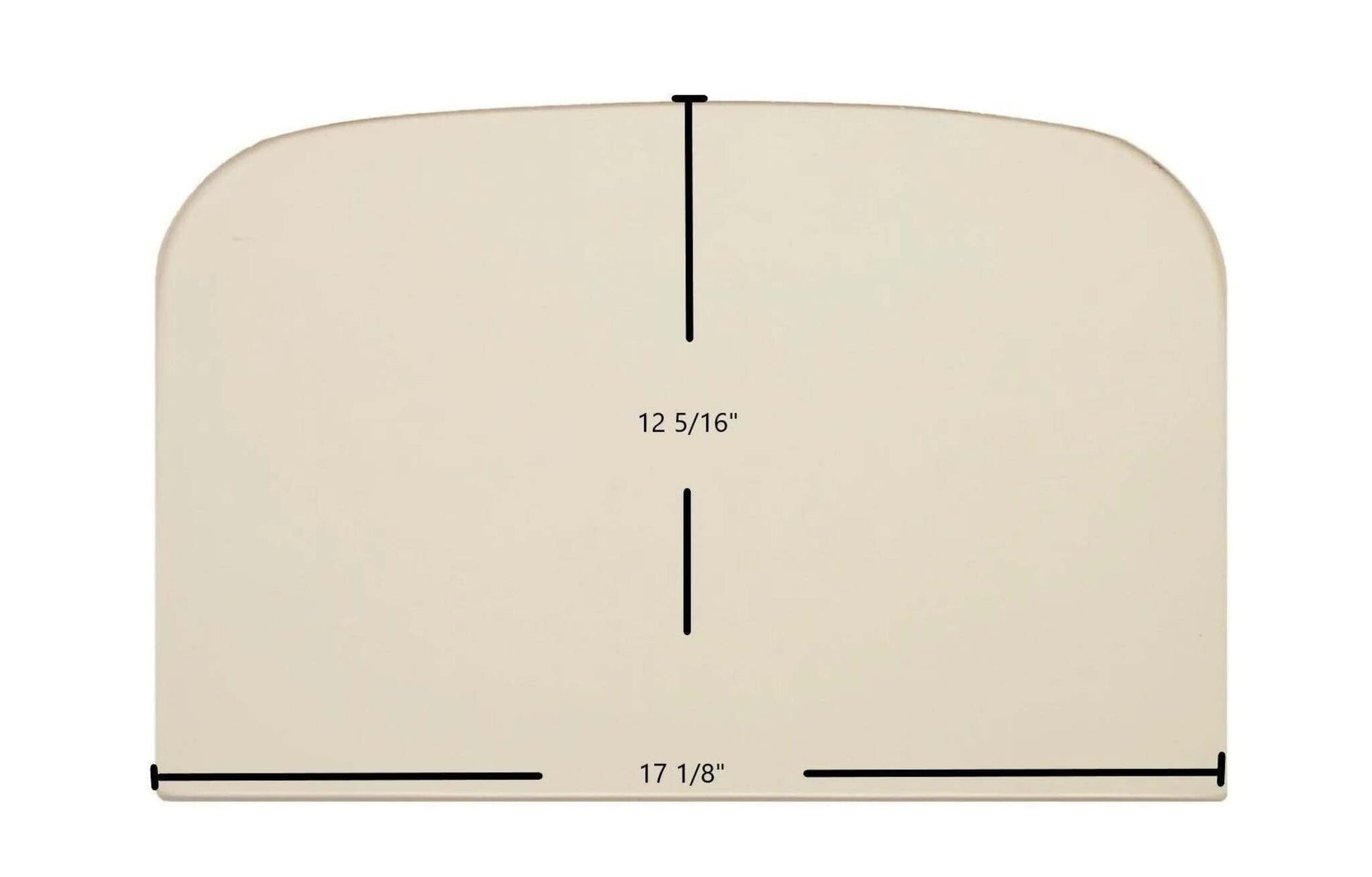 Ceramic Replacement Glass for Harman Oakwood Ceramic Glass Panel (17 1/8" x 12 5/16") - 17 1/8" x 12 5/16" Archtop