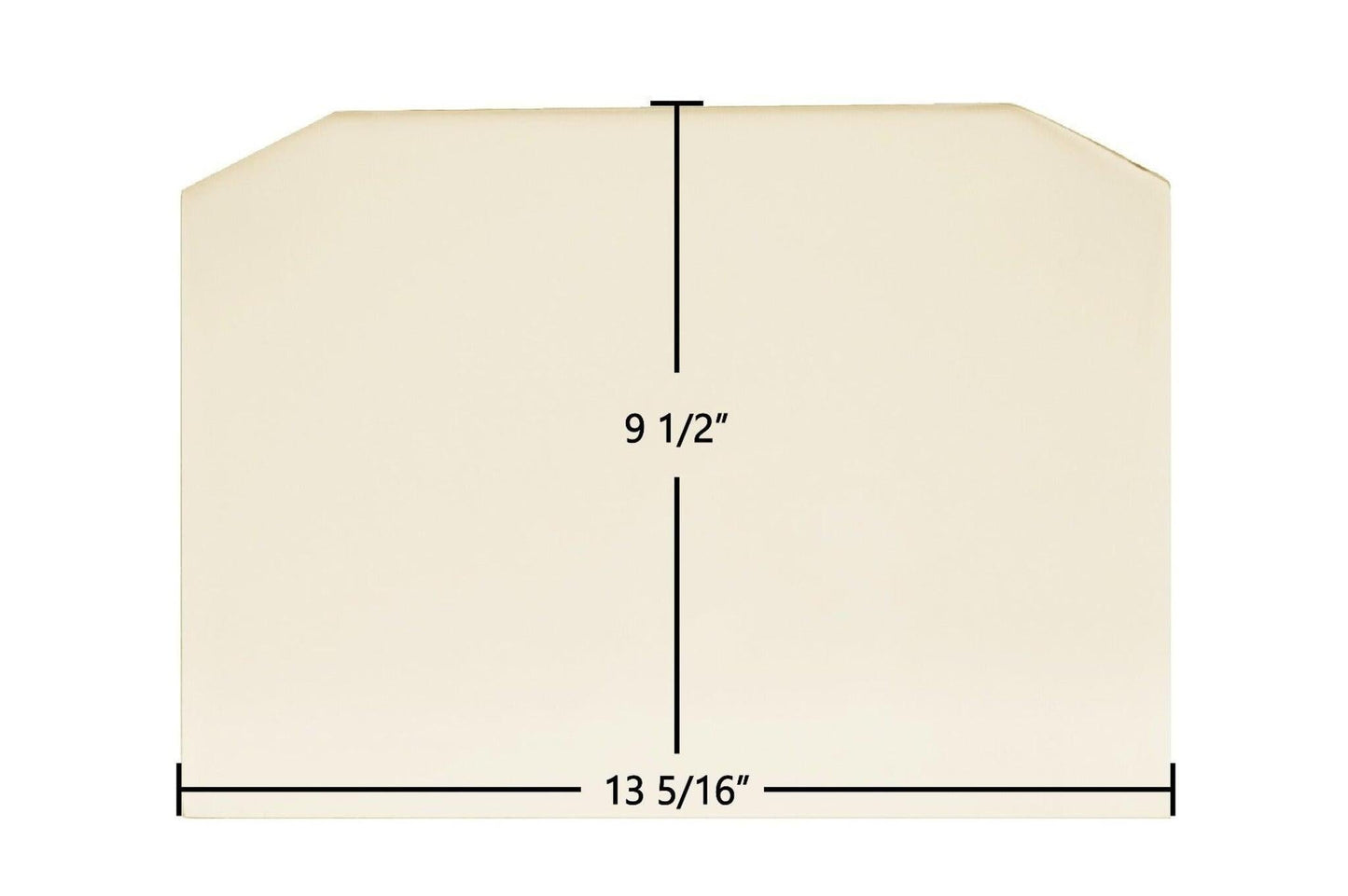 Ceramic Replacement Glass for Harman P38, P43, PC45, P61A Ceramic Glass Panel - 13 5/16" x 9 1/2" Archtop
