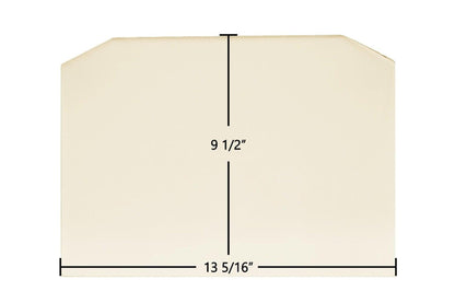 Ceramic Replacement Glass for Harman P38, P43, PC45, P61A Ceramic Glass Panel - 13 5/16" x 9 1/2" Archtop