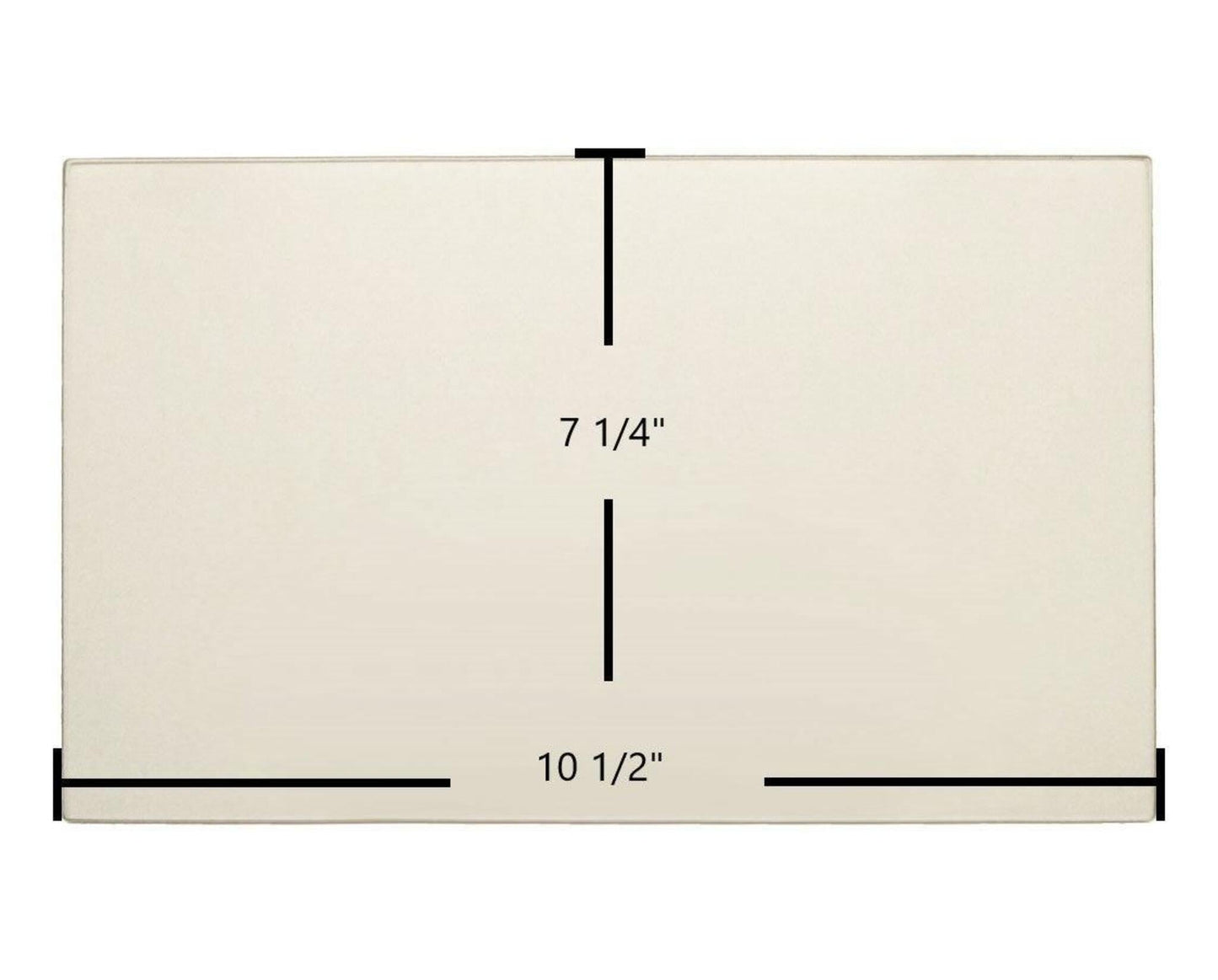 Ceramic Replacement Glass for Harman Pellet Pro II, Mark I Ceramic Glass Panel (10 1/2" x 7 1/4") | High-Temperature OEM Replacement | Part #3-40-7251050 - 10 1/2" x 7 1/4"