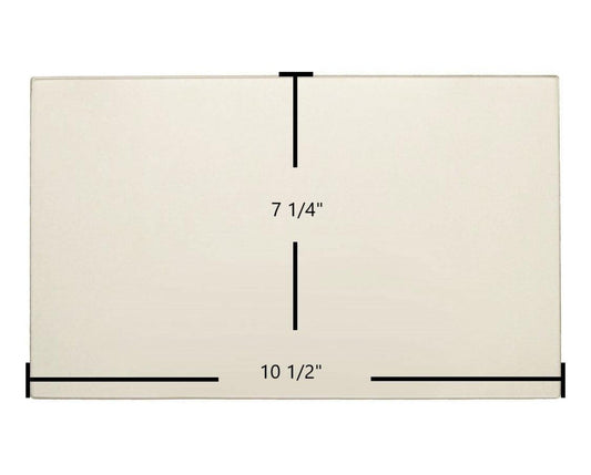 Ceramic Replacement Glass for Harman Pellet Pro II, Mark I Ceramic Glass Panel (10 1/2" x 7 1/4") | High-Temperature OEM Replacement | Part #3-40-7251050 - 10 1/2" x 7 1/4"