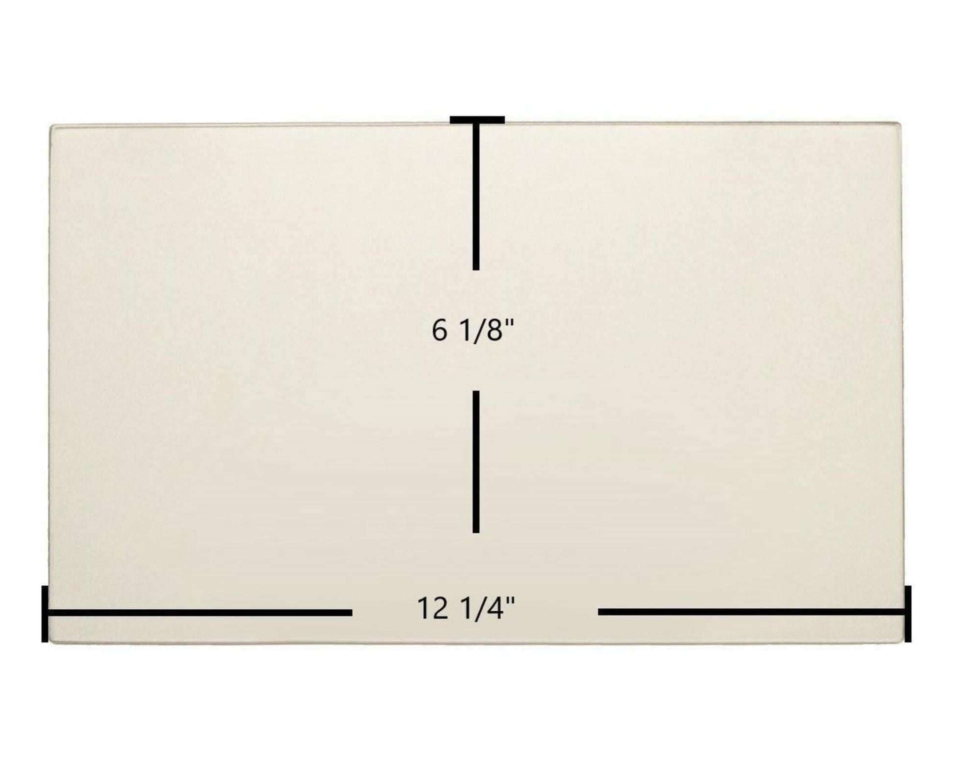 Ceramic Replacement Glass for Haughs S126, S130, S130P, S242E - 12 1/4" x 6 1/8"