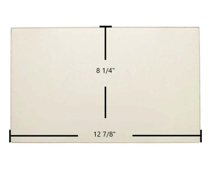 Ceramic Replacement Glass for Haughs S244, S245, 24XE Ceramic Glass Panel (12 7/8" x 8 1/4") | High-Temp Pyro-Ceramic Replacement | Part #SE63000 - 12 7/8" x 8 1/4"