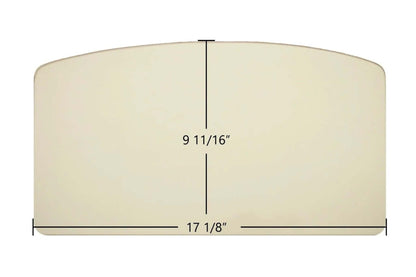 Ceramic Replacement Glass for Haughs S27XE Ceramic Glass Panel (17 1/8" x 9 11/16") | Archtop Firebox Replacement | Part #S27XE - 17 1/8" x 9 11/16" Archtop