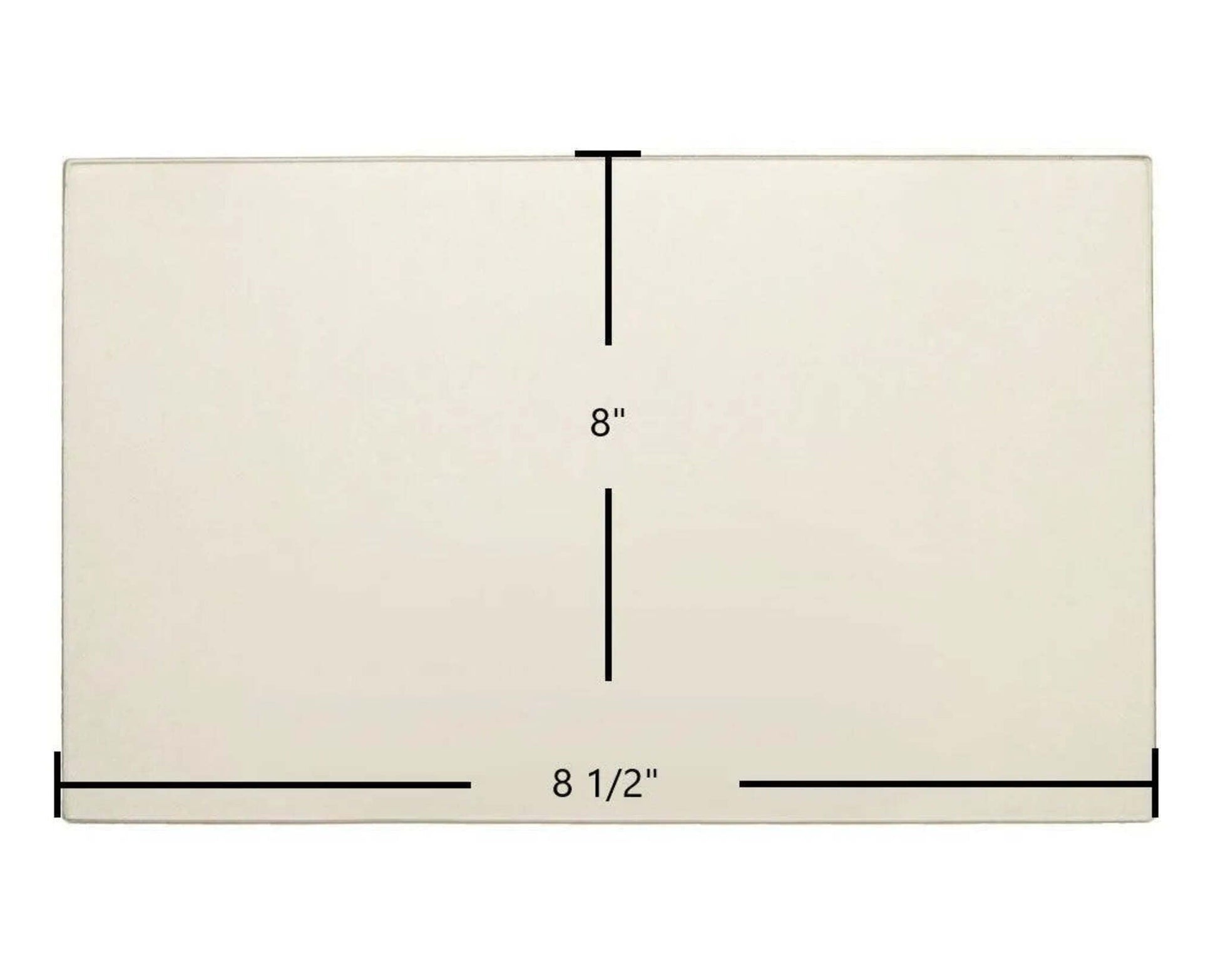 Ceramic Replacement Glass for Hawke Large Double Door Ceramic Glass Panel (8 1/2" x 8") | High-Heat Replacement | Part #7HLDD - 8 1/2" x 8"