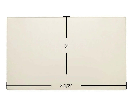 Ceramic Replacement Glass for Hawke Large Double Door Ceramic Glass Panel (8 1/2" x 8") | High-Heat Replacement | Part #7HLDD - 8 1/2" x 8"