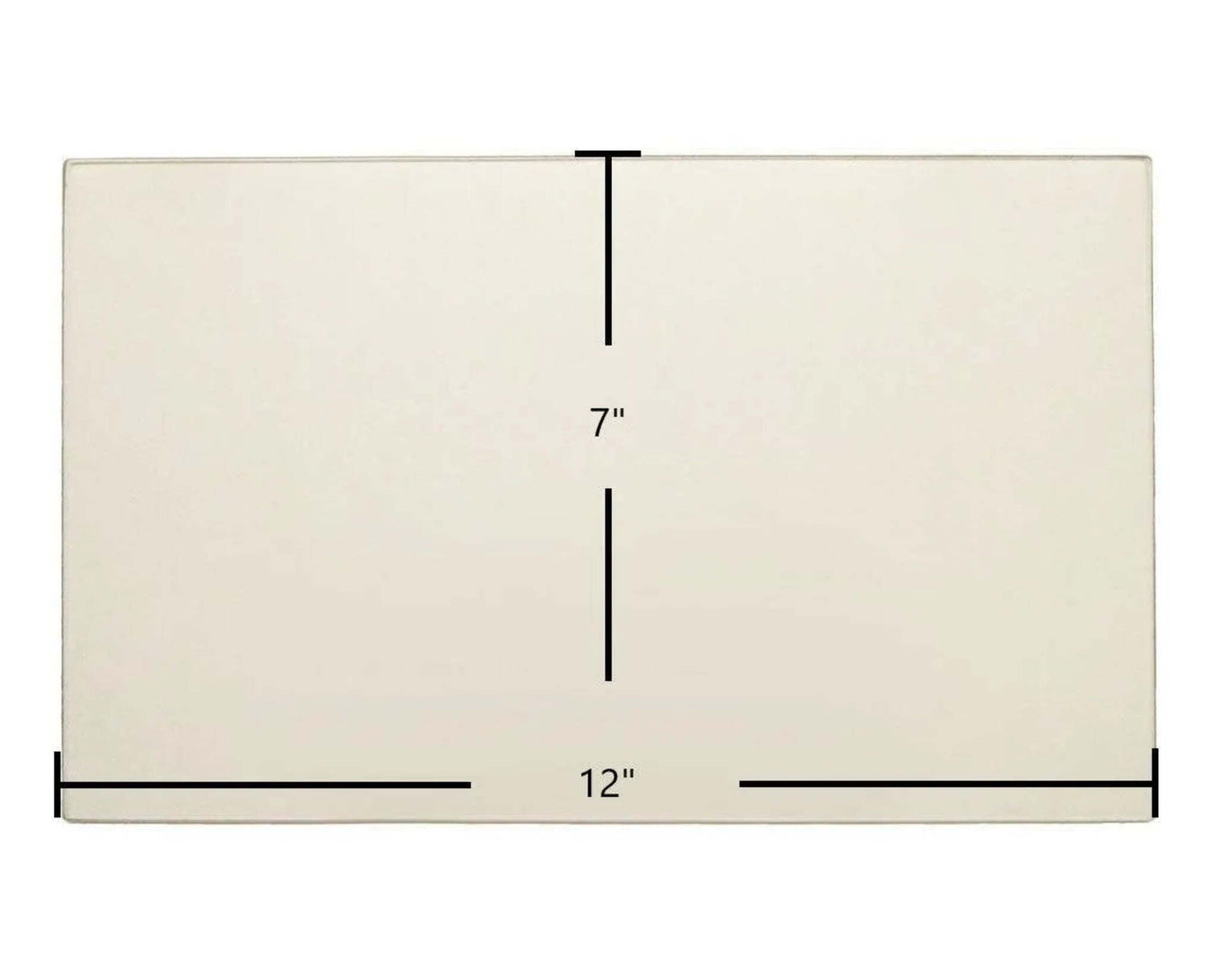 Ceramic Replacement Glass for Hawke Robin Ceramic Glass Panel (12" x 7") | High-Temperature Replacement for Large Single Door Wood Stoves | Part #Hawke127 - 12" x 7"