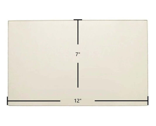 Ceramic Replacement Glass for Hawke Robin Ceramic Glass Panel (12" x 7") | High-Temperature Replacement for Large Single Door Wood Stoves | Part #Hawke127 - 12" x 7"