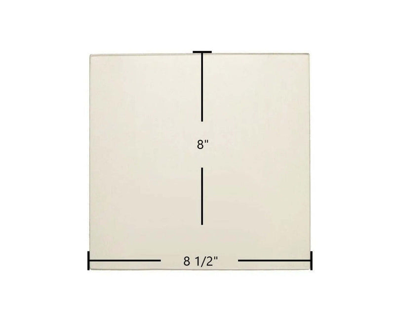 Ceramic Replacement Glass for Hawke Single Door Ceramic Glass Panel (8 1/2" x 8") | OEM High-Temp Replacement | Part #7HSSD - 8 1/2" x 8"