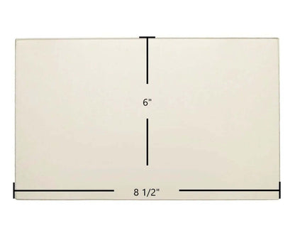 Ceramic Replacement Glass for Hawke Small Double Door Ceramic Glass Panel (8 1/2" x 6") | High-Temperature Replacement | Part #Hawke-SMDD - 8 1/2" x 6"