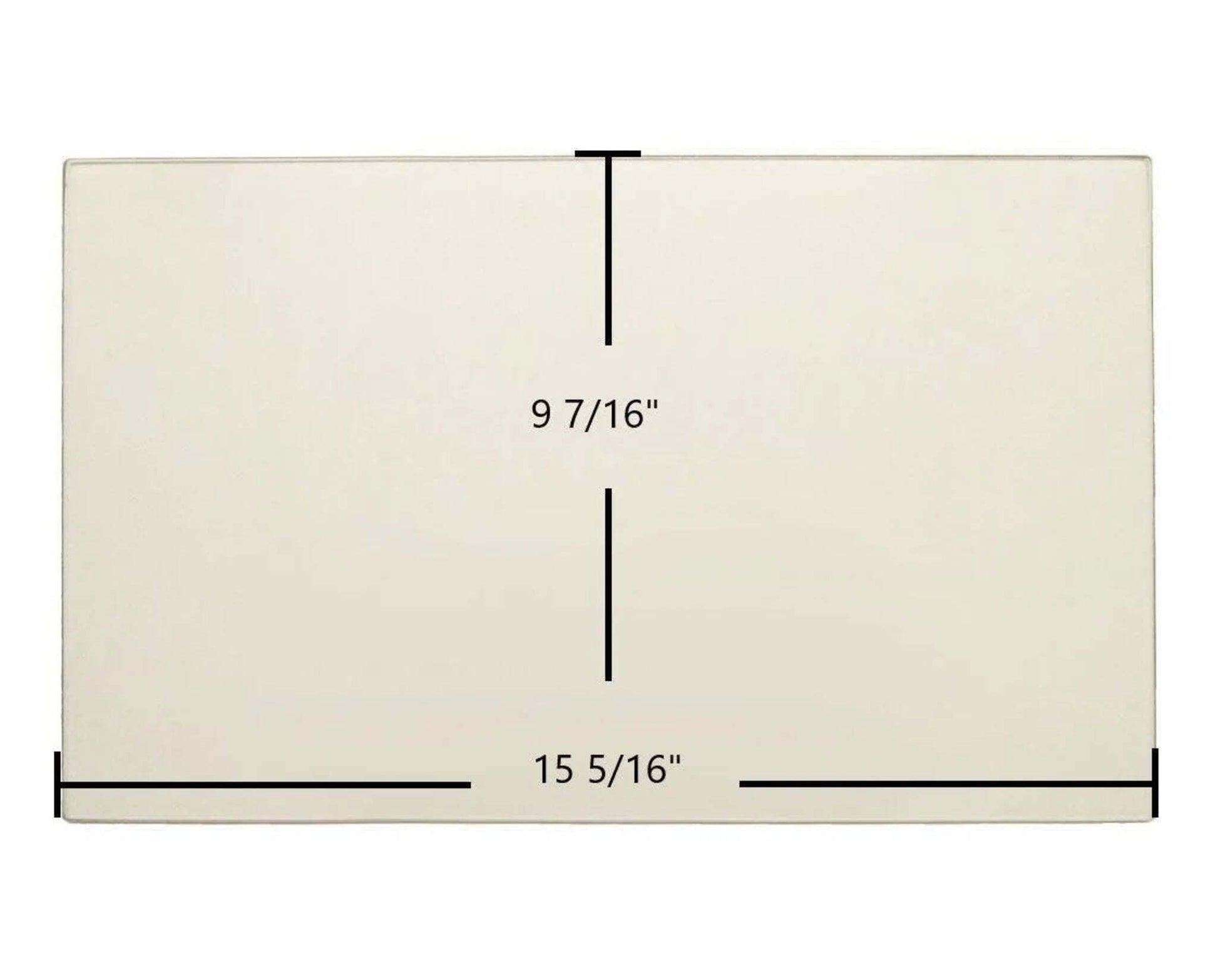 Ceramic Replacement Glass for Hearthstone Castleton 8030 Ceramic Glass Panel - 15 5/16" x 9 7/16"
