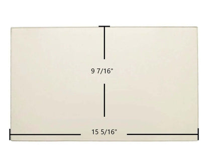 Ceramic Replacement Glass for Hearthstone Castleton 8030 Ceramic Glass Panel - 15 5/16" x 9 7/16"