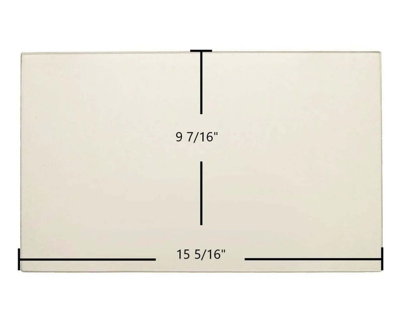 Ceramic Replacement Glass for Hearthstone Castleton 8030 Ceramic Glass Panel - 15 5/16" x 9 7/16"