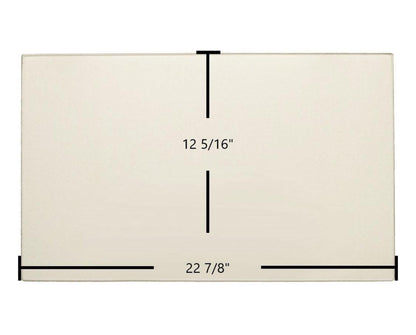 Ceramic Replacement Glass for Hearthstone Clydesdale 8490 & 8491 Ceramic Glass Panel - 22 7/8" x 12 5/16"