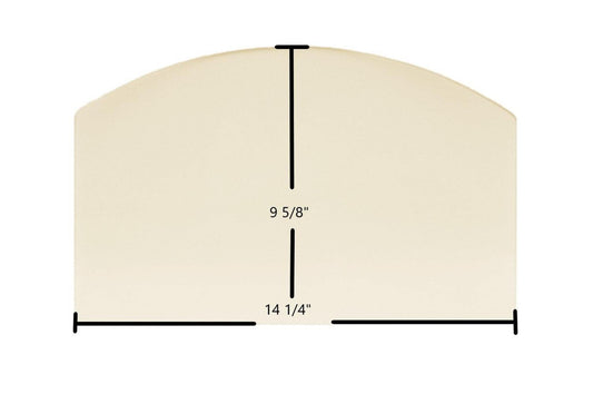 Ceramic Replacement Glass for Hearthstone Craftsbury 8390 Archtop Ceramic Glass Panel - 14 1/4" x 9 5/8" Archtop