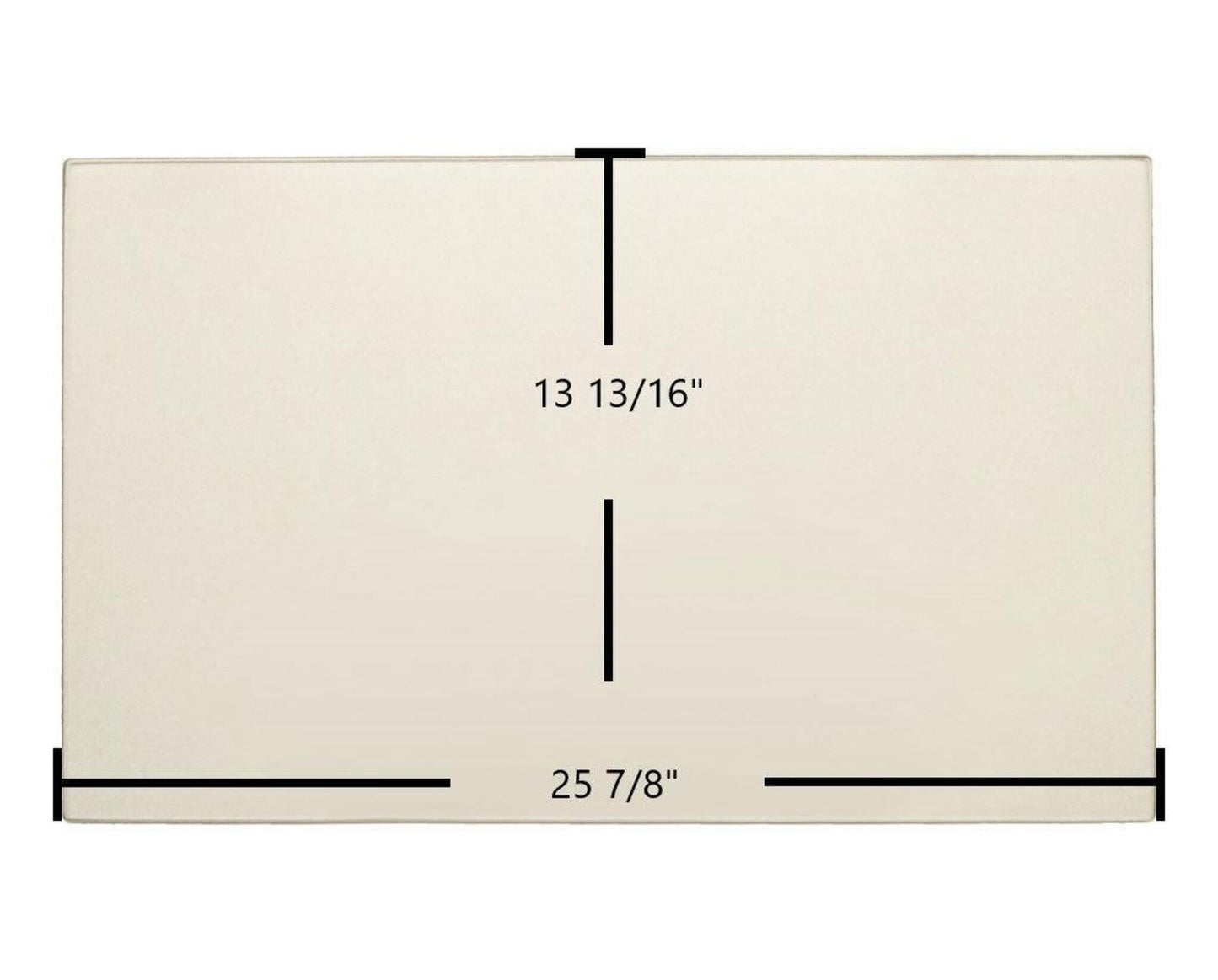 Ceramic Replacement Glass for Hearthstone DVI-HT 8890 Ceramic Glass Panel - 25 7/8" x 13 13/16"
