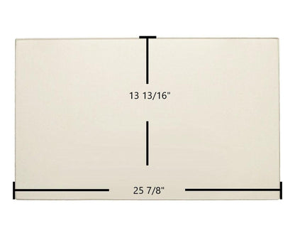 Ceramic Replacement Glass for Hearthstone DVI-HT 8890 Ceramic Glass Panel - 25 7/8" x 13 13/16"