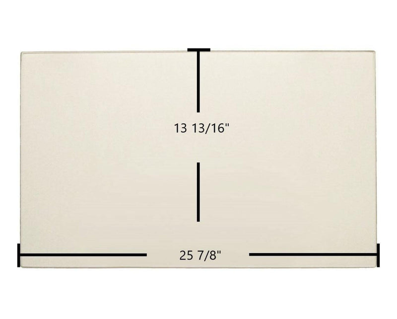 Ceramic Replacement Glass for Hearthstone DVI-HT 8890 Ceramic Glass Panel - 25 7/8" x 13 13/16"
