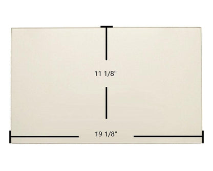 Ceramic Replacement Glass for Hearthstone Equinox 8000 Ceramic Glass Panel - 19 1/8" x 11 1/8"