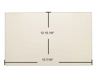 Ceramic Replacement Glass for Hearthstone Green Mountain 40 (8640) Ceramic Glass Panel - 15 7/16" x 12 15/16"