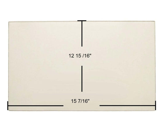 Ceramic Replacement Glass for Hearthstone Green Mountain 40 (8640) Ceramic Glass Panel - 15 7/16" x 12 15/16"