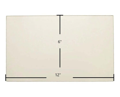Ceramic Replacement Glass for Hearthstone H-I Ceramic Glass Panel - 12" x 6"