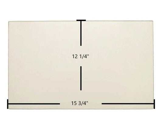 Ceramic Replacement Glass for Hearthstone I Ceramic Glass Panel - 15 3/16" x 12 1/4"