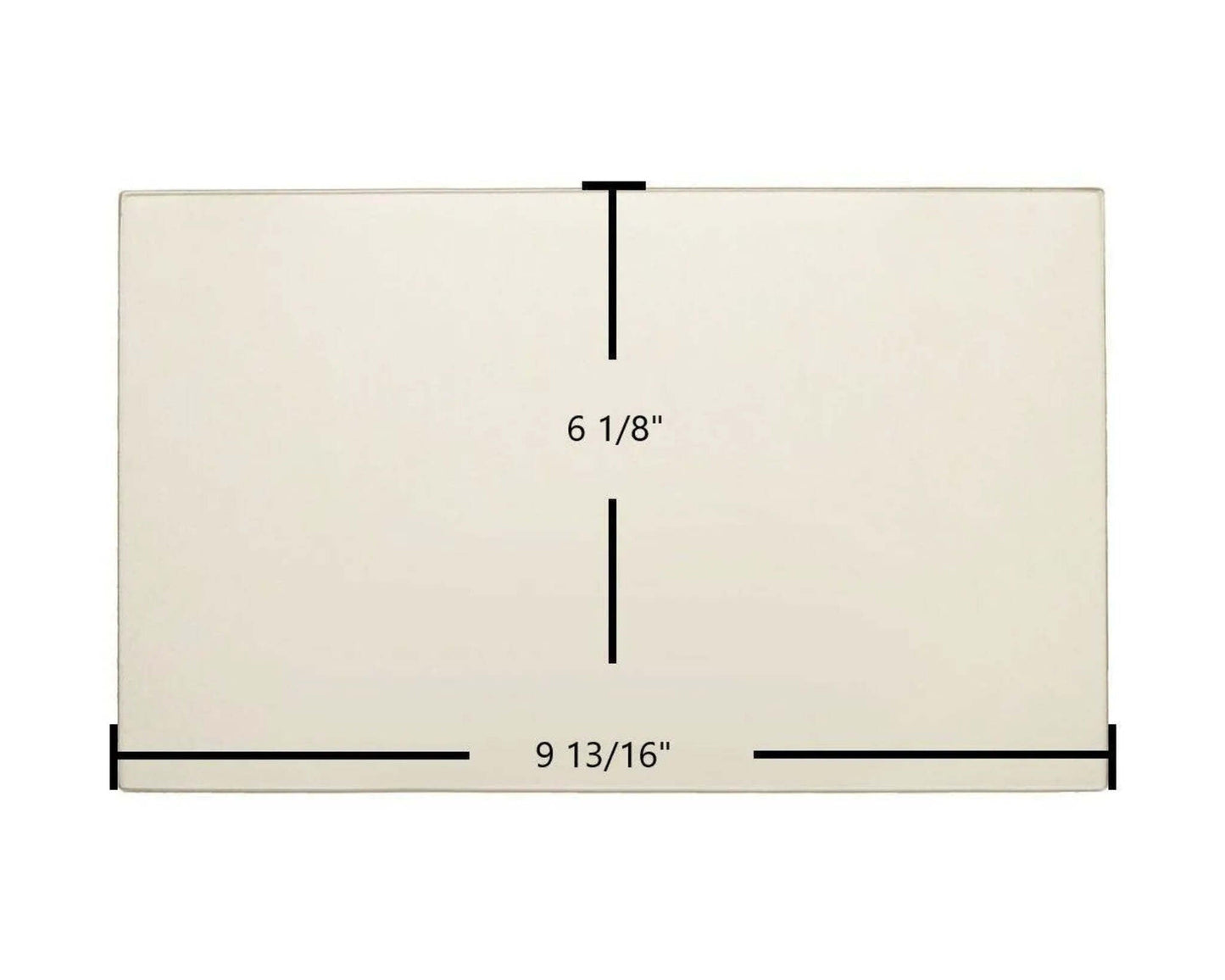 Ceramic Replacement Glass for Hearthstone III Ceramic Glass Panel - 9 13/16" x 6 1/8"