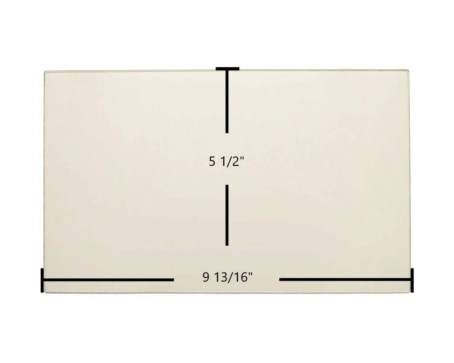 Ceramic Replacement Glass for Hearthstone III Ceramic Glass Panel - 9 13/16" x 5 1/2"