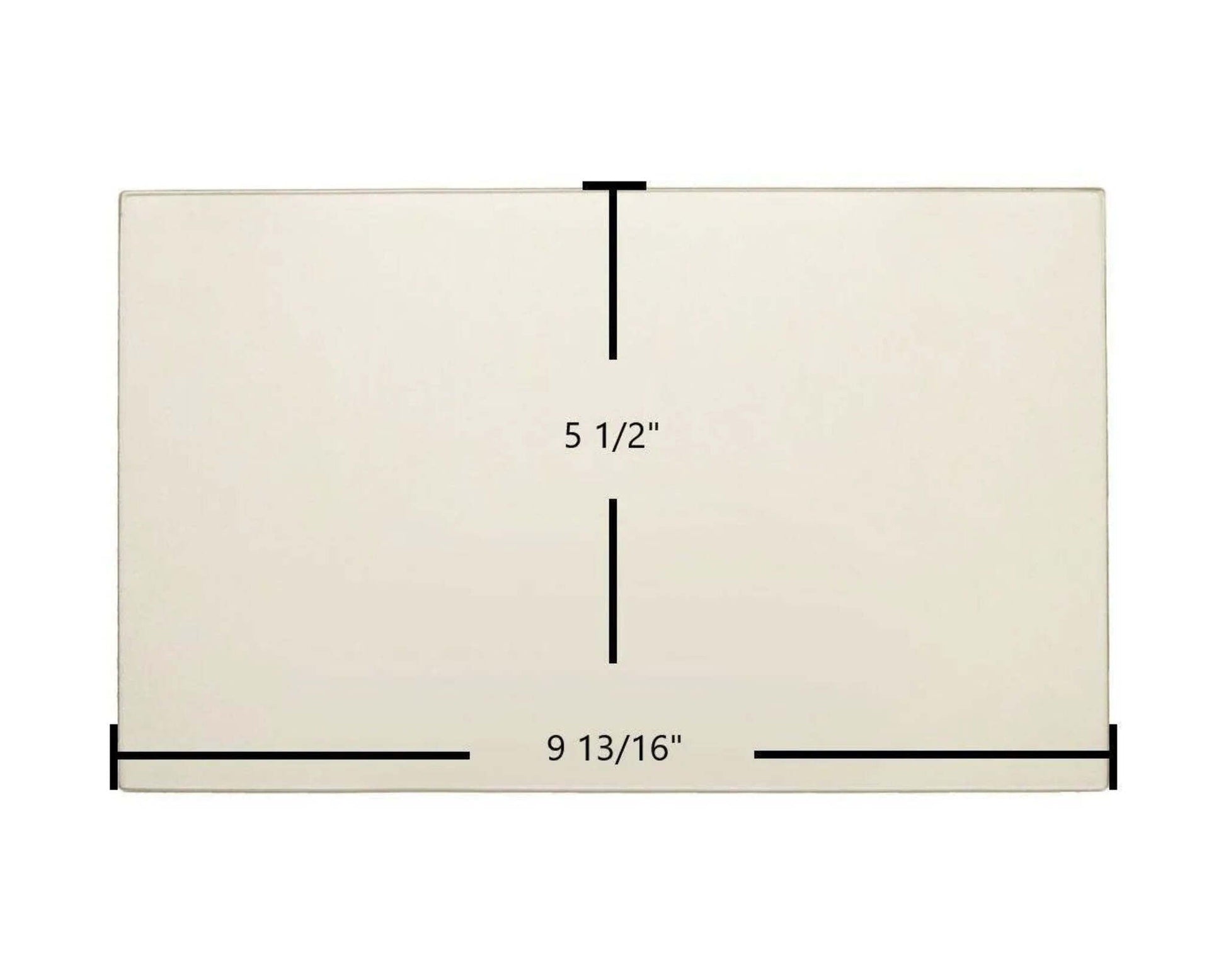 Ceramic Replacement Glass for Hearthstone III Ceramic Glass Panel - 9 13/16" x 5 1/2"