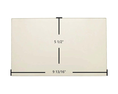 Ceramic Replacement Glass for Hearthstone III Ceramic Glass Panel - 9 13/16" x 5 1/2"