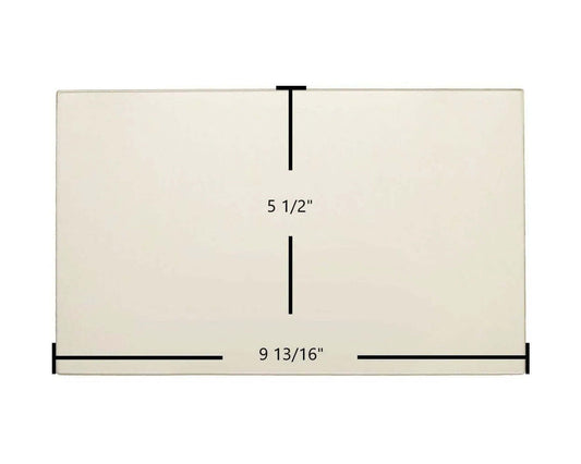 Ceramic Replacement Glass for Hearthstone III Ceramic Glass Panel - 9 13/16" x 5 1/2"