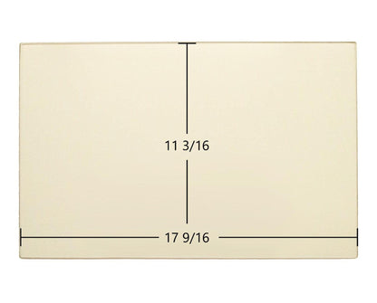 Ceramic Replacement Glass for Hearthstone Heritage 8020, Homestead 8570 & Mansfield 8010/8011/8012 Ceramic Glass Panel - 17 9/16" x 11 3/16"
