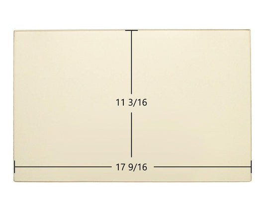 Ceramic Replacement Glass for Hearthstone Heritage 8020, Homestead 8570 & Mansfield 8010/8011/8012 Ceramic Glass Panel - 17 9/16" x 11 3/16"