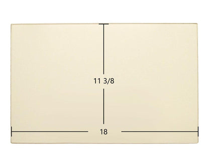 Ceramic Replacement Glass for Hearthstone Heritage 8021, 8022, 8023 & 8024 Ceramic Glass Panel - 18" x 11 3/8"
