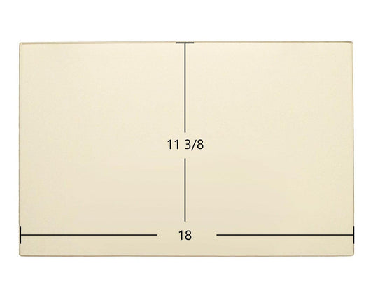Ceramic Replacement Glass for Hearthstone Heritage 8021, 8022, 8023 & 8024 Ceramic Glass Panel - 18" x 11 3/8"