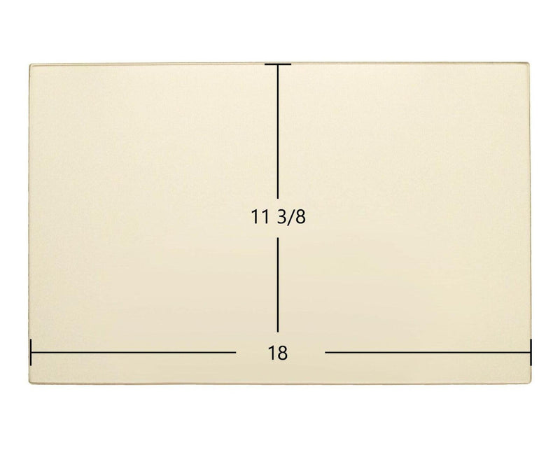 Ceramic Replacement Glass for Hearthstone Heritage 8021, 8022, 8023 & 8024 Ceramic Glass Panel - 18" x 11 3/8"