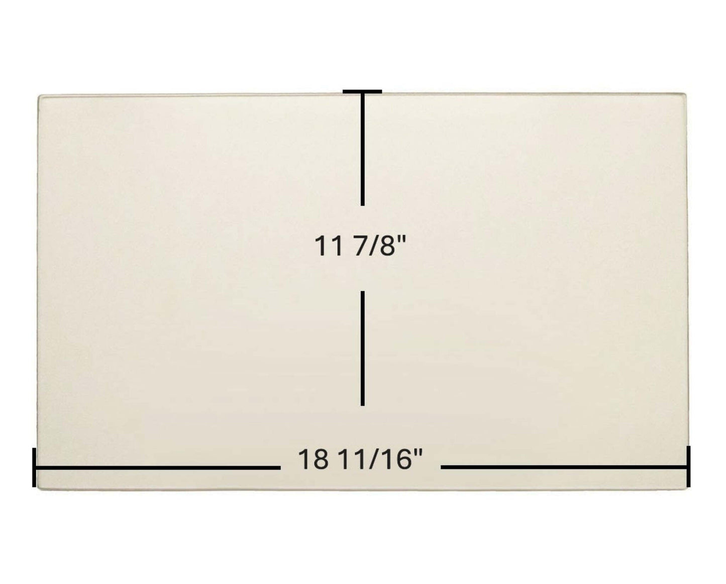 Ceramic Replacement Glass for Hearthstone Morgan 8470 Ceramic Glass Panel - 18 11/16" x 11 7/8"
