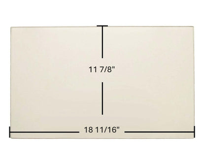 Ceramic Replacement Glass for Hearthstone Morgan 8470 Ceramic Glass Panel - 18 11/16" x 11 7/8"