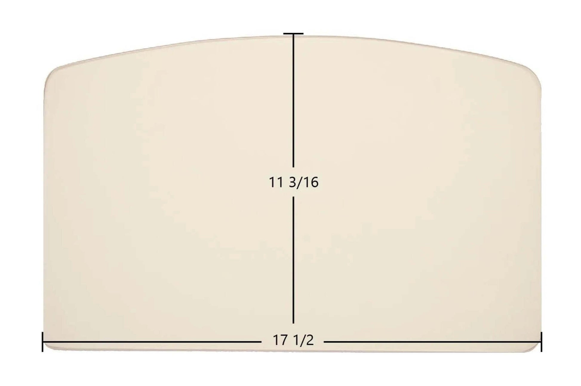 Ceramic Replacement Glass for Hearthstone Shelburne 8370 & 8371 Archtop Ceramic Glass Panel - 17 1/2" x 11 3/16" Archtop