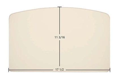 Ceramic Replacement Glass for Hearthstone Shelburne 8370 & 8371 Archtop Ceramic Glass Panel - 17 1/2" x 11 3/16" Archtop