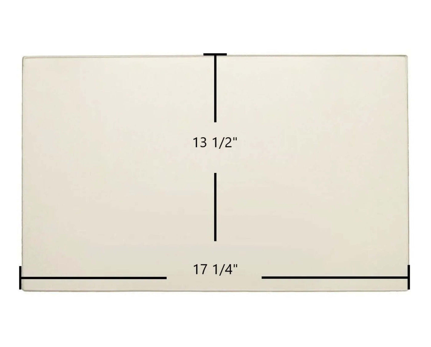 Ceramic Replacement Glass for Hearthstone Shelburne 8372 Ceramic Glass Panel - 17 1/4" x 13 1/2"