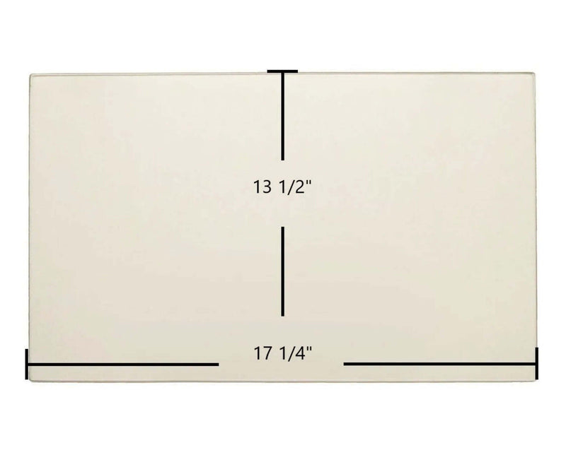 Ceramic Replacement Glass for Hearthstone Shelburne 8372 Ceramic Glass Panel - 17 1/4" x 13 1/2"