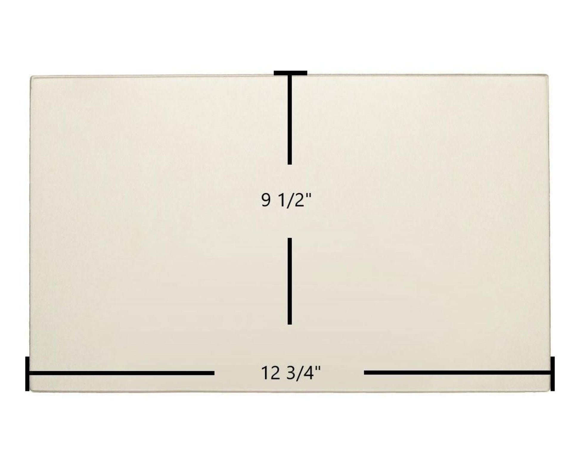 Ceramic Replacement Glass for Hearthstone Tribute 8040 Ceramic Glass Panel - 12 3/4" x 9 1/2"